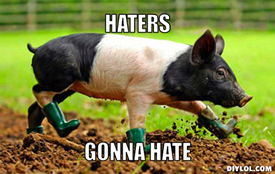 haters gonna hate